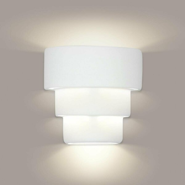 A19 Lighting Santa Cruz E26 Base Dimmable LED Wall Sconce, Bisque 1404-1LEDE26